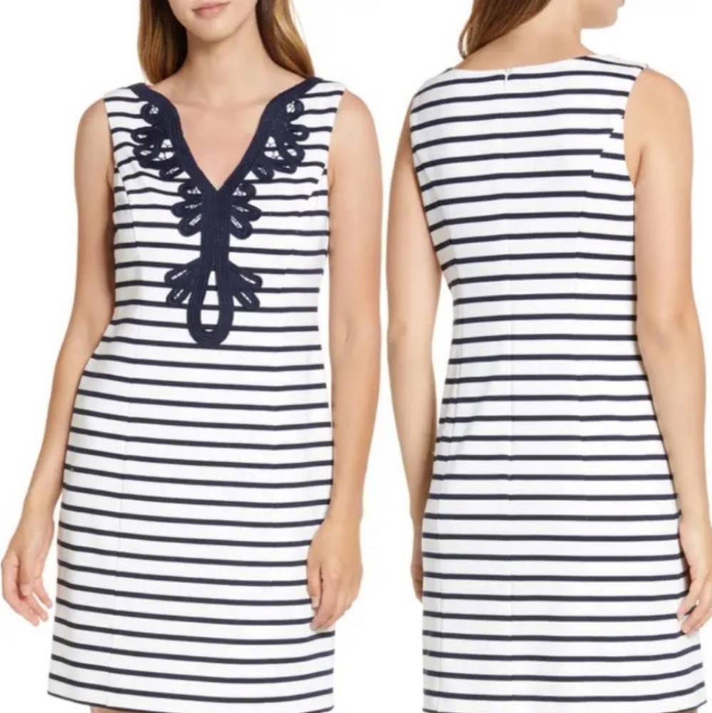 Eliza J Stripe Sheath Dress size 16W NWT